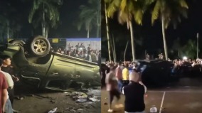 中共国企偷砍海南农民槟榔民众抗议石块砸警察(图)