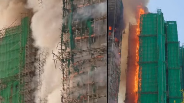 11月26日，香港新界宏福苑發生五級大火，傷亡慘重。