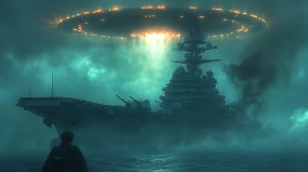 航空母舰曾遭遇UFO百人目击橘色光球(图)