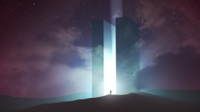 迷信山驚魂沙漠中的「光人」(圖)