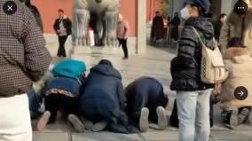 辽宁成群冤民前往河南包公祠跪求包青天喊冤(图)