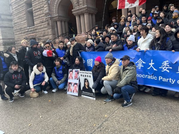 中国民主党全国委员会主席王军涛从纽约赶来参加人权日活动