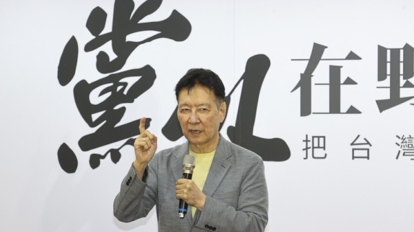 前中廣董事長趙少康出席，並登台致詞。（以上圖片來源皆為中央社）