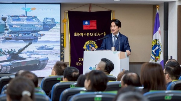 針對第四講「國防」，賴總統首先說明國防的目的。