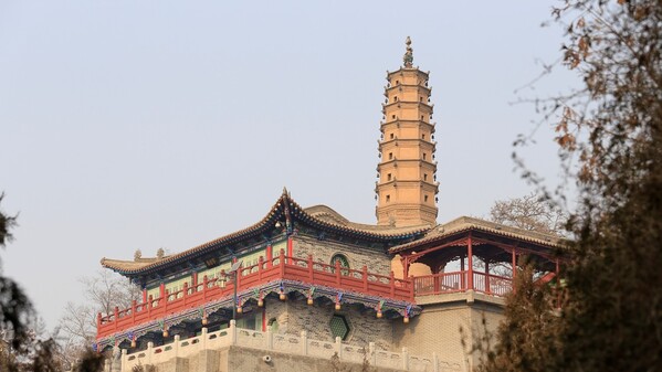 位于中国甘肃省兰州的白塔寺。