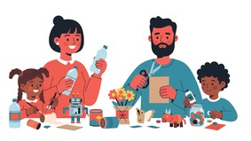 別再扔了巧用廢品培養孩子的審美(圖)