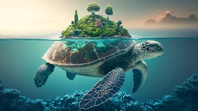 大洪水後的世界重生奧吉布瓦人的「龜島」傳說(圖)