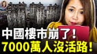 中國房產引爆連鎖崩塌7000萬人生計告急(視頻)