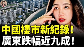 中國樓市新紀錄廣東跌幅近九成如今白菜價(視頻)
