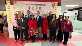 弗州亚裔庆中国新年政要祝马年吉祥赞孝义传统(组图)
