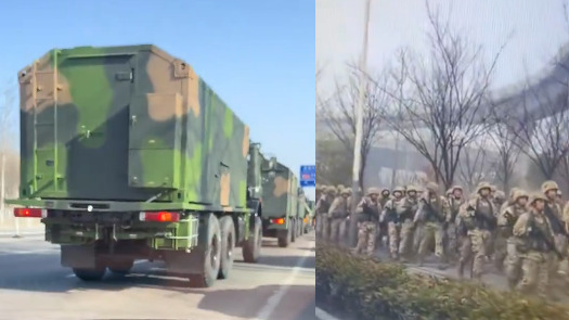 张又侠落马后,中国多地出现共军部队大规模调动的迹象。