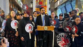 紐約市長重申庇護啟動權力宣傳活動(圖)