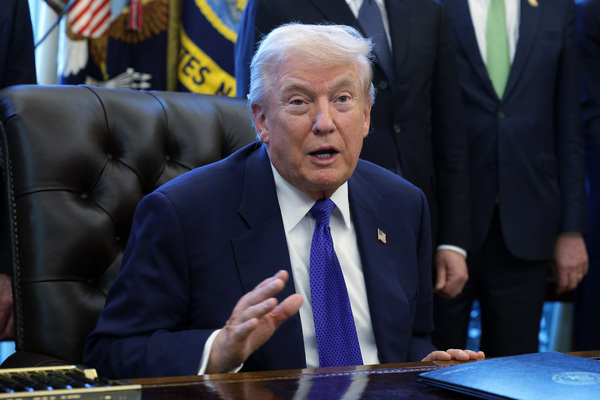 2026年2月2日，美国总统川普在华盛顿特区白宫椭圆形办公室举行的活动中发表讲话，宣布创建美国战略关键矿产储备。