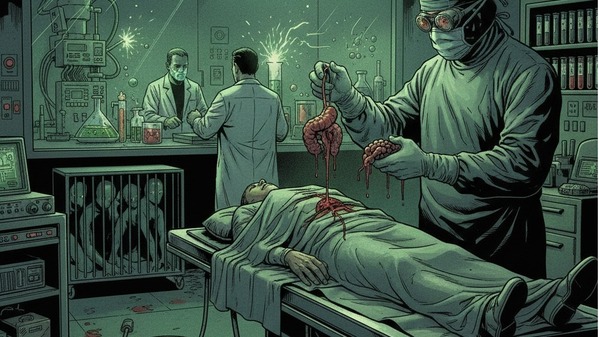 活摘器官。(图片来源:手绘插画/李齐/看中国)