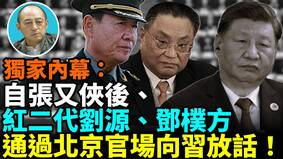【袁红冰热点】独家内幕：自张又侠后红二代刘源邓朴方通过北京官场向习放话(视频)