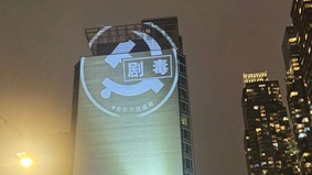 紐約上演「打假日」的「光影大戰」(組圖)