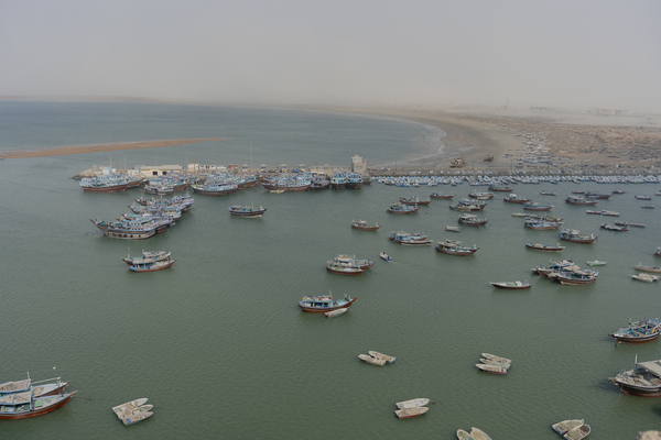 2025年12月17日,坐落在阿曼灣的馬克蘭海岸線上的貝里斯港。