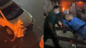 廣西餐館液化氣罐爆燃男子被燒成「火球」逃出(圖)