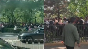 川普访华中共信访局人山人海当局紧急运走访民(图)