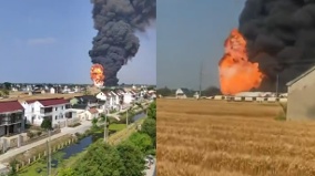 江蘇南通潤滑油廠爆炸火球升10米高空場面駭人(圖)
