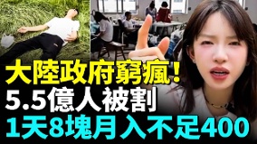 中国返贫大爆发劲爆1天8块月薪不足400(视频)