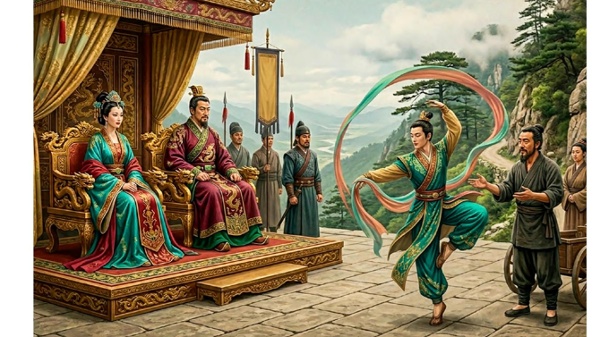 穆王赶紧叫来自己的爱妃盛姬,还有内侍和侍卫们一起过来看,大伙儿看得都惊奇不已。