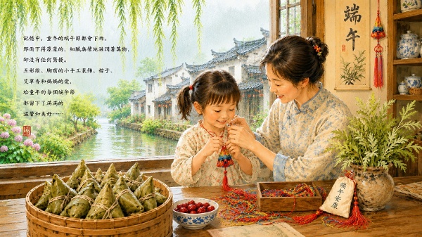 多年後,我走了中國的很多地方,吃過各地的粽子。後來到海外也吃了當地華人包的粽子,可是我還是覺得媽媽包的粽子最香,甜甜的糯米帶著淡淡的粽葉清香……