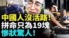 中國人沒活路拼命只為19塊實拍最慘一代人(視頻)