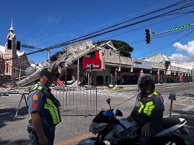 菲律宾6.5级地震后日本山梨再震东京首都圈明显摇晃(图)