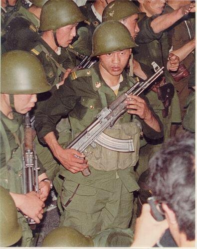 1989年六四事件中的解放軍戒嚴部隊官兵。
