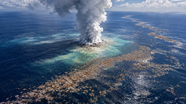 火山 海底 島嶼 浮石