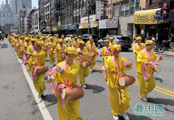 从制止活摘到反跨国镇压:法轮功举行“7.20”千人盛大游行