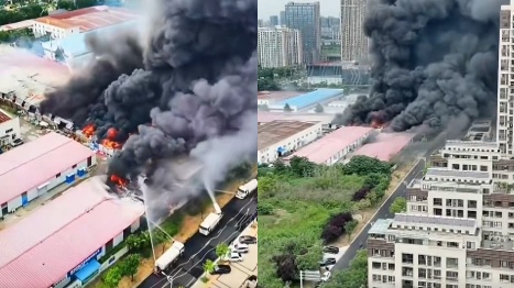 7月28日，江蘇淮安金鹿食品有限公司倉庫發生火災，據傳事件起因是勞資糾紛。