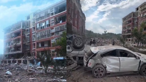 8月21日,山東臨沂市一棟平房發生爆炸,周邊多棟居民樓也遭損毀,傷亡慘重。