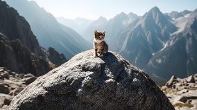 阿尔卑斯山上的神奇登山猫曾助人躲过雪崩(图)