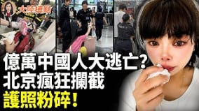 北京疯狂拦截护照碎一地装癌症也要跑(视频)