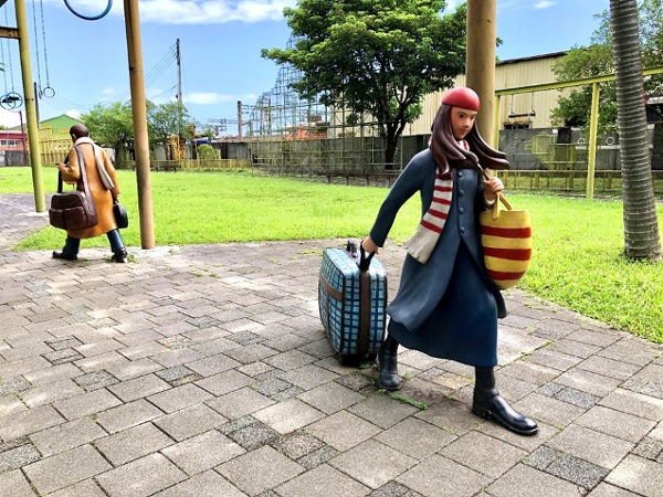 台灣宜蘭火車站旁邊幾米廣場