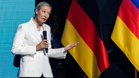 德国选择党州选大胜党魁魏德尔再提退出欧盟(图)