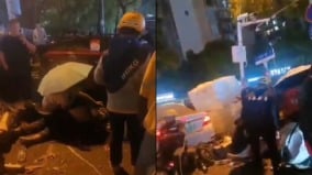 武汉轿车“恶意”撞人知情网民：岗亭都干没了(图)