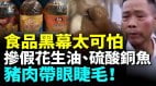 魚兒含有硫酸銅養殖戶不敢吃；爛蘋果被榨果汁；黑心食堂觸目驚心(視頻)