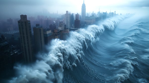 致命巨浪或將再臨美三地陷超級海嘯危機(圖)