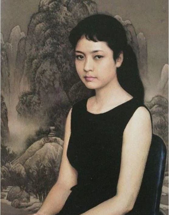 中国画家靳尚谊于1984年创作的油画作品《青年女歌手》