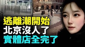 北京沒人了地鐵空了工作難找實體店難做(視頻)