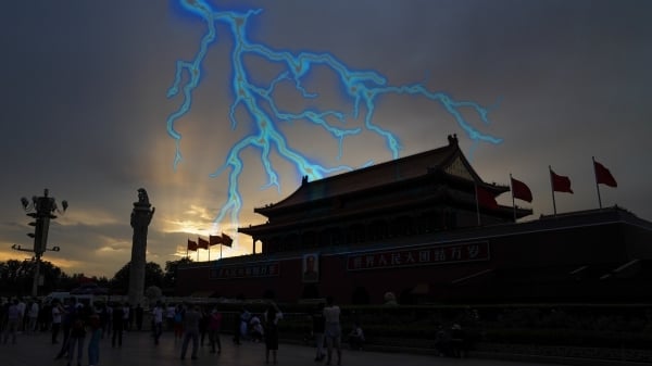 圖為天安門城樓。示意圖。（圖片來源：Lintao Zhang/Getty Image）