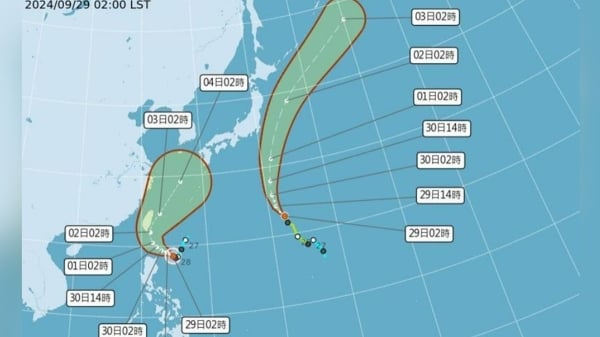 颱風山陀兒未來路徑