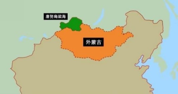 唐努烏梁海地圖