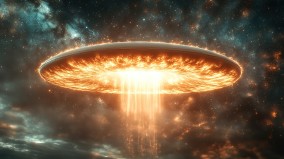 天空出現火焰UFO夜晚遭遇另一個維度的女子(圖)