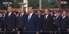 习带一众官员围纪念碑转圈十一招待会致辞不提统一(图)