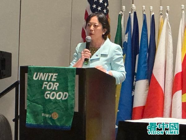 制止强制摘取器官扶轮社卫星俱乐部主席 Cindy Liu呼吁：您在看完（电影）之后采取行动。每各人都可以采取行动，每个人都能产生这样的影响力。