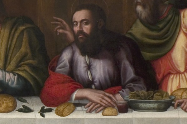 普勞蒂拉‧內莉（Plautilla Nelli）〈最後的晚餐〉局部。